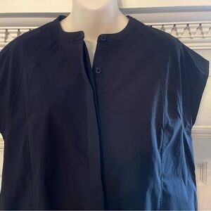 Athleta women’s Black Sleeveless Performance Stretch Tunic Blouse Sz Medium